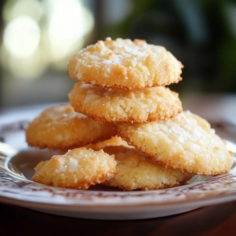 Luftige Kokosplätzchen