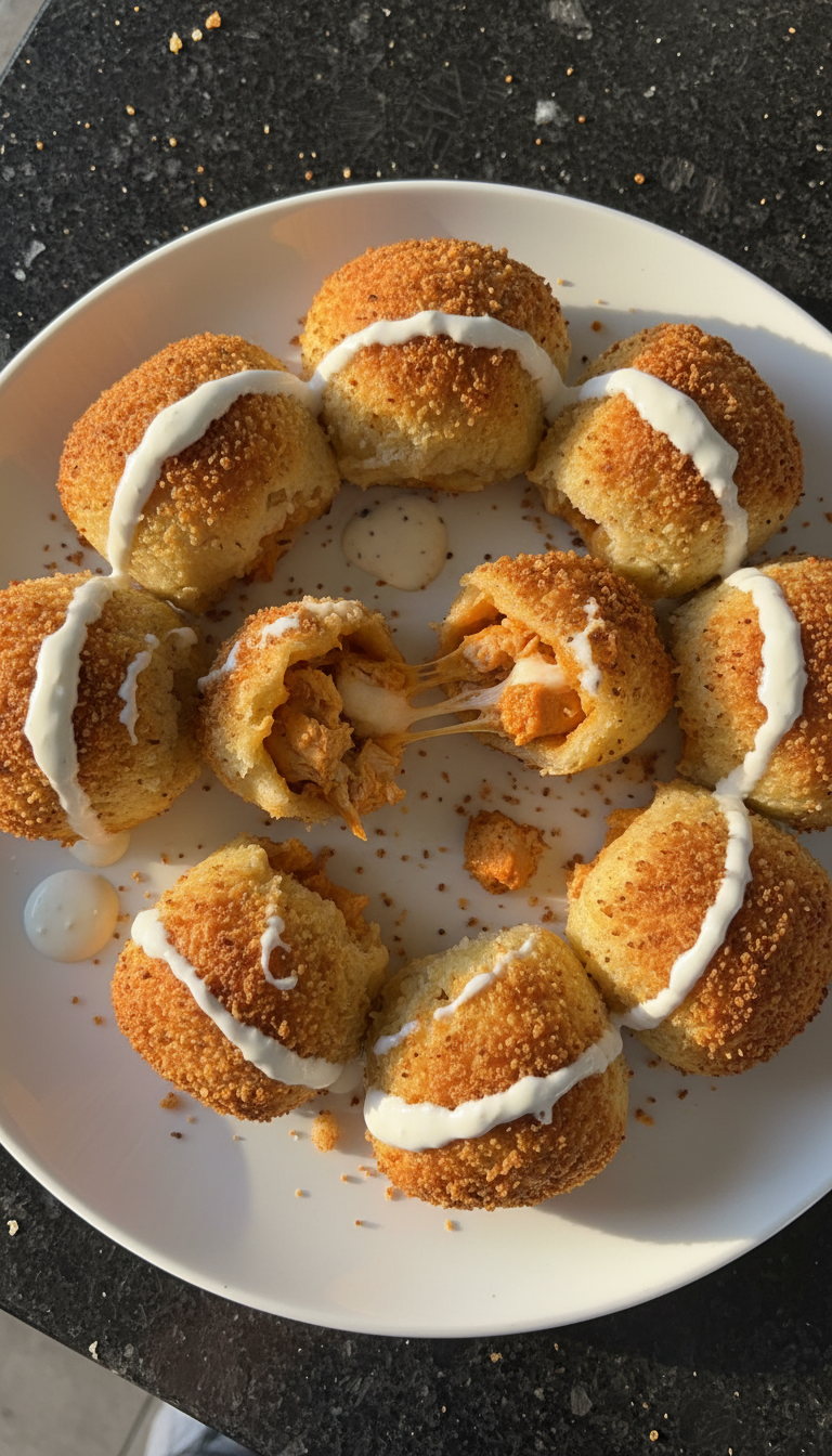 Buffalo Hähnchen Pizza Pops​