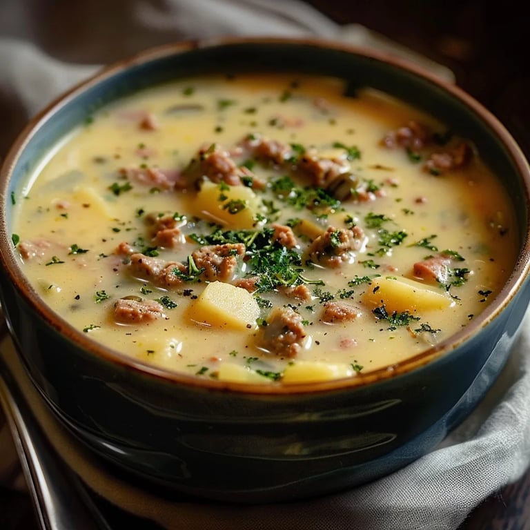Zuppa Toscana - Cremige Wurst-Kartoffel-Suppe in 40 Min!