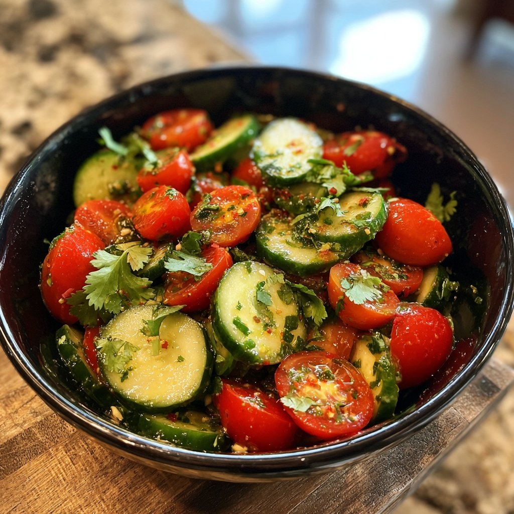 Gartenfrischer Gurkensalat