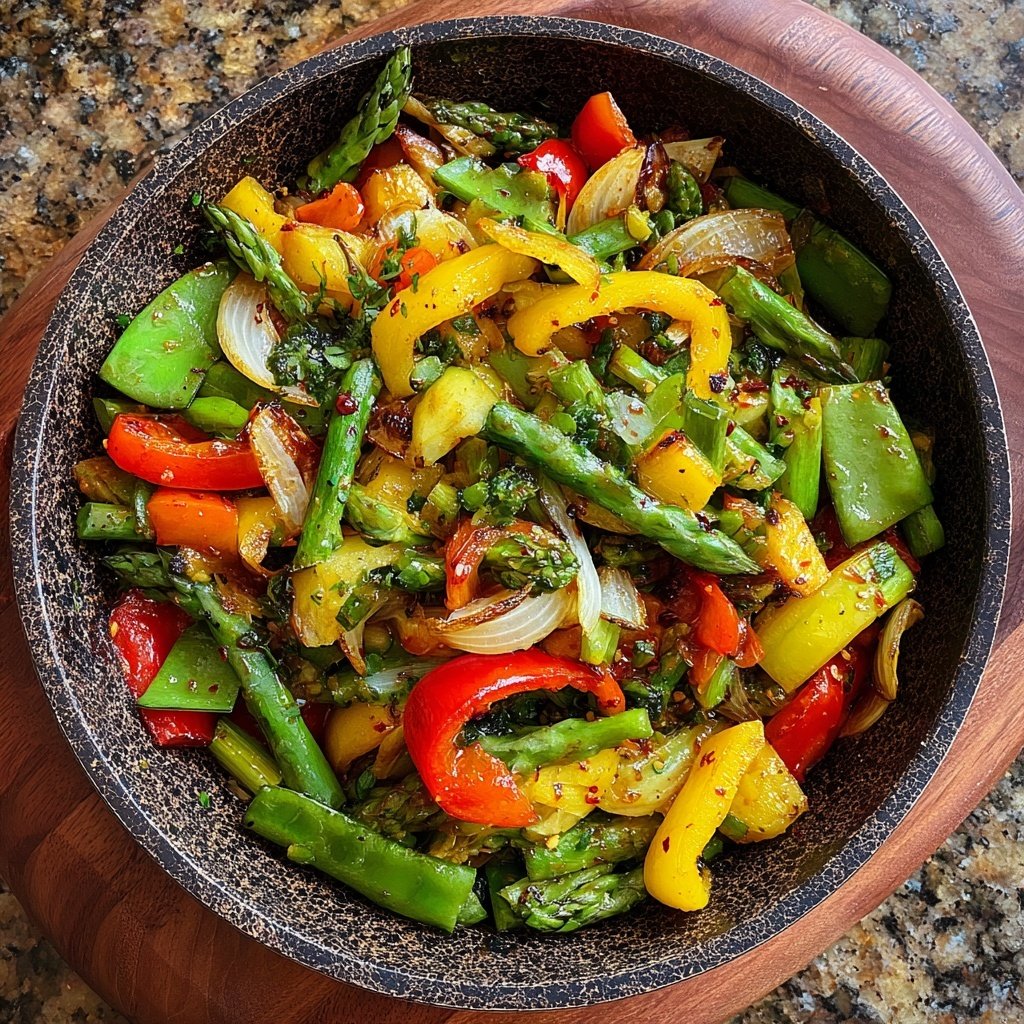 Frühlingsgemüse Pfanne