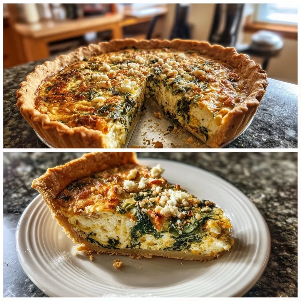 Spinat Feta Quiche