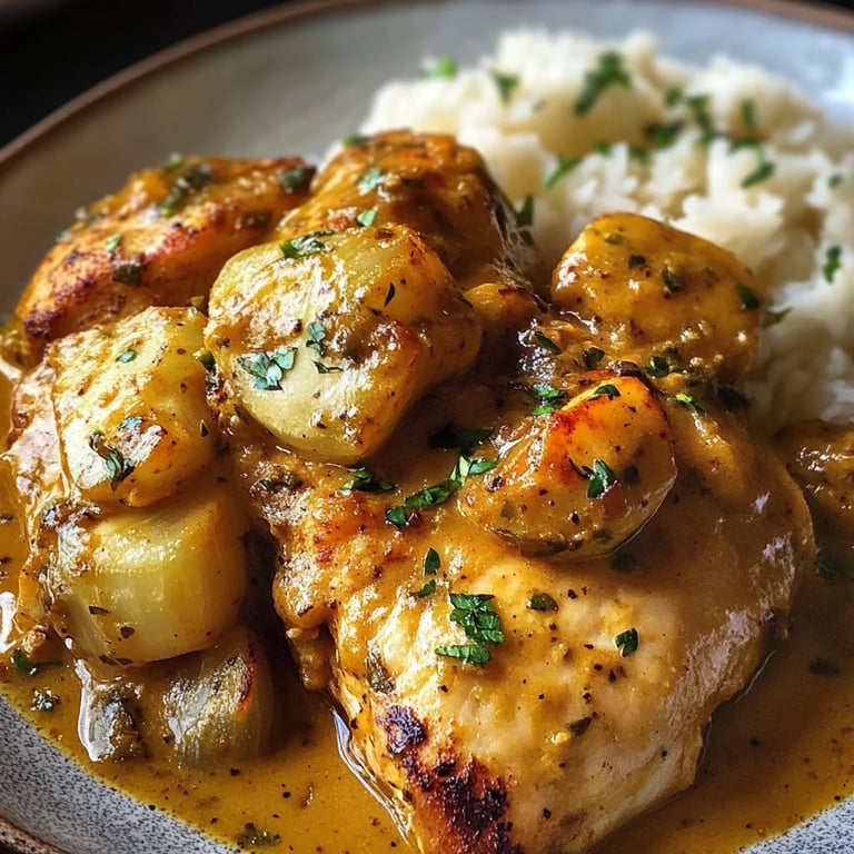 Cremiges Honig-Senf-Hähnchen