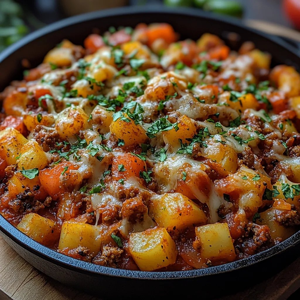 One-Pot-Gefüllte-Paprika-Pfanne ohne Füllen: Das Unglaubliche Ultimative Rezept für 4 Personen