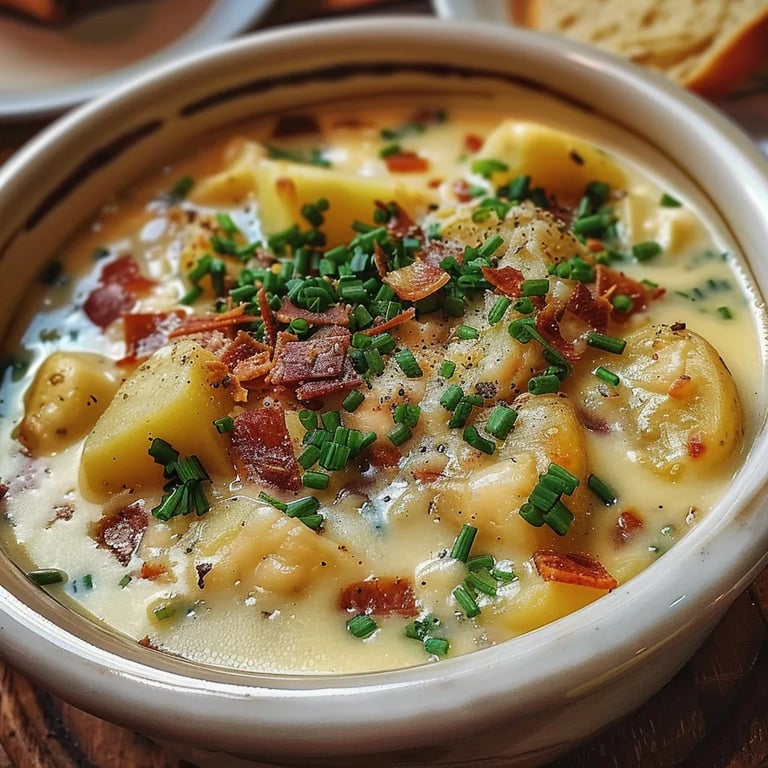 Cremige: Kartoffel-Käse-Suppe