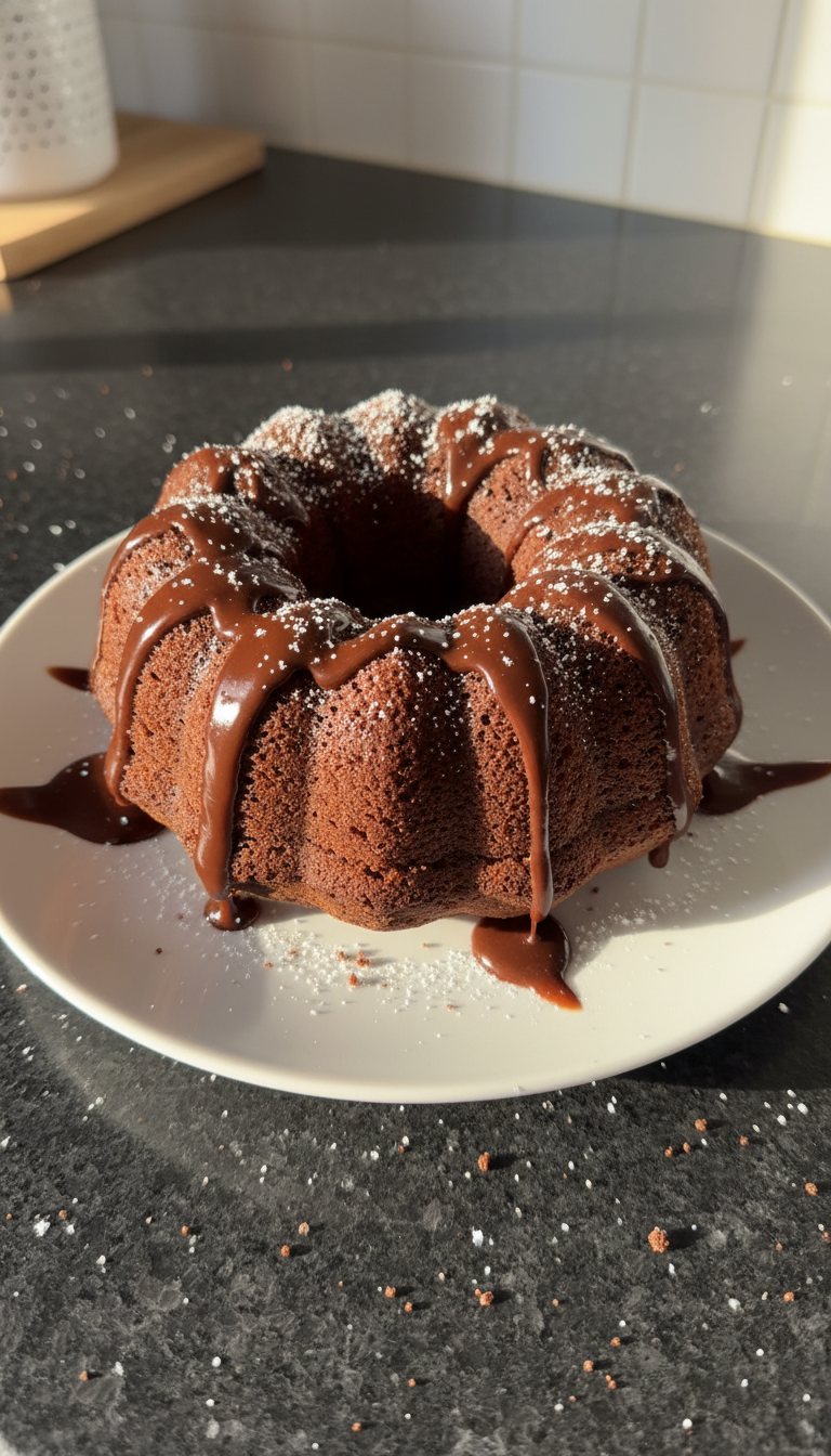 Saftiger Schoko Gugelhupf