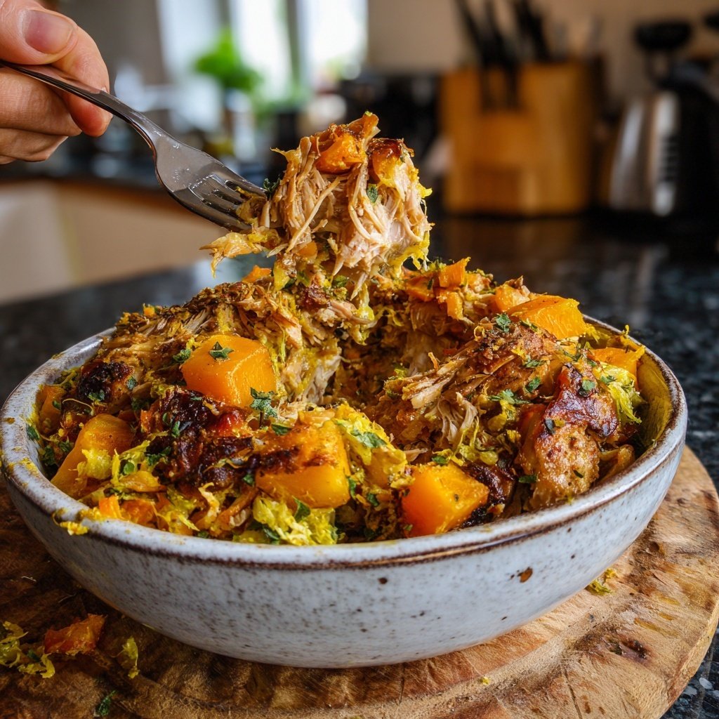 Niedrigkalorischer Hähnchen Rührbraten