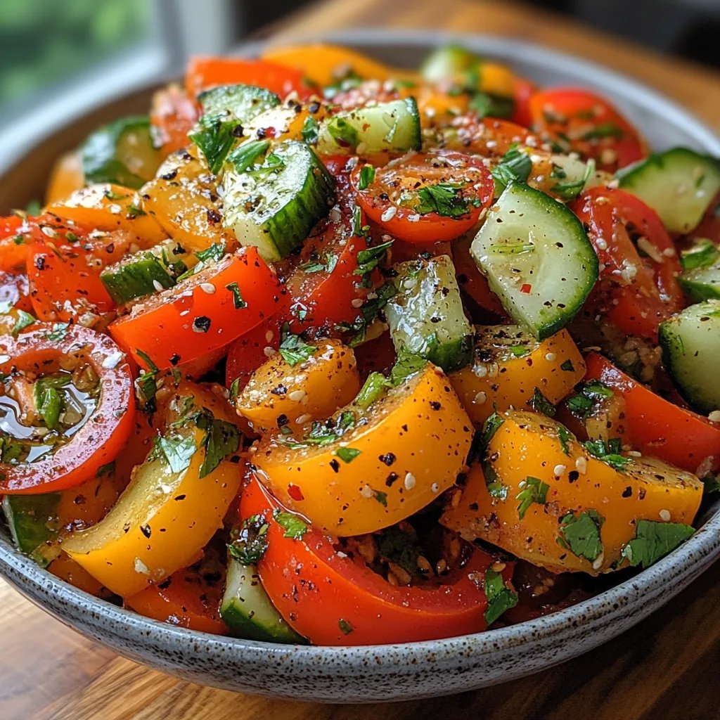 Gurken-Paprika-Salat: Ein Unglaubliches Ultimatives Rezept für 5 Personen