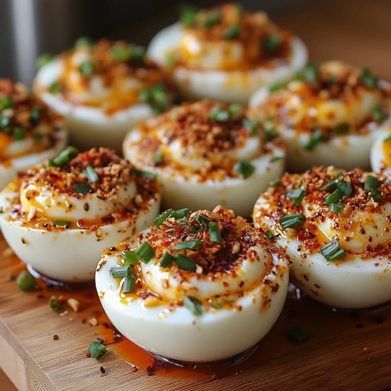 Würzige gefüllte Eier mit Chili und Knoblauch: Ein Unglaubliches Ultimatives Rezept