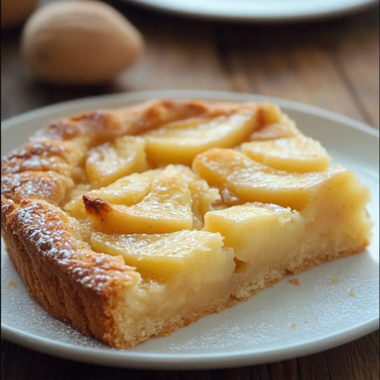 Versunkener Apfelkuchen vom Blech