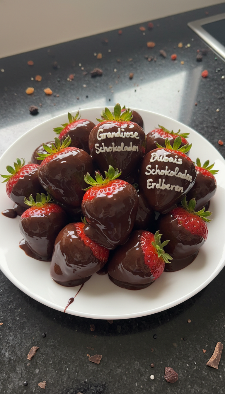Dubais Grandiose Schokoladen Erdbeeren​