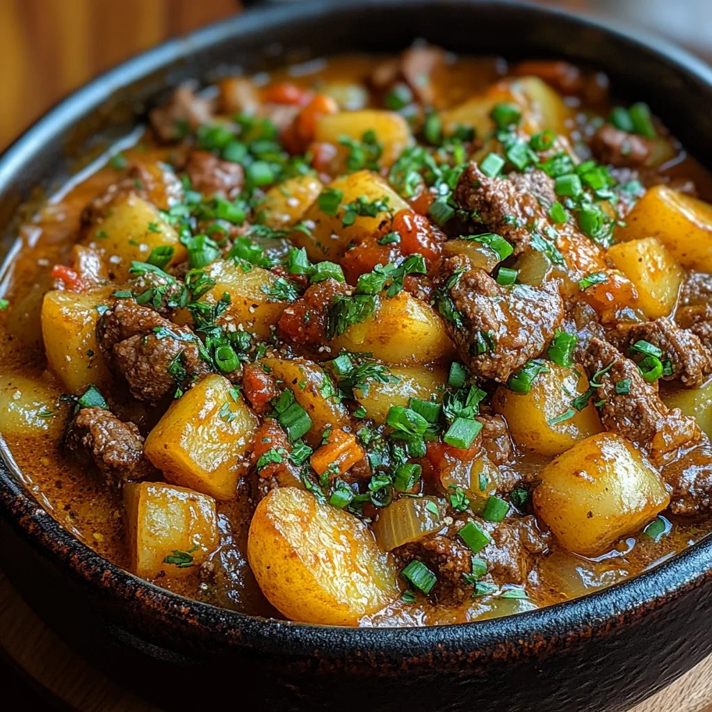Käse-Eintopf mit Rindfleisch und Kartoffeln: Ein Unglaublich Ultimatives Rezept für 4 Portionen