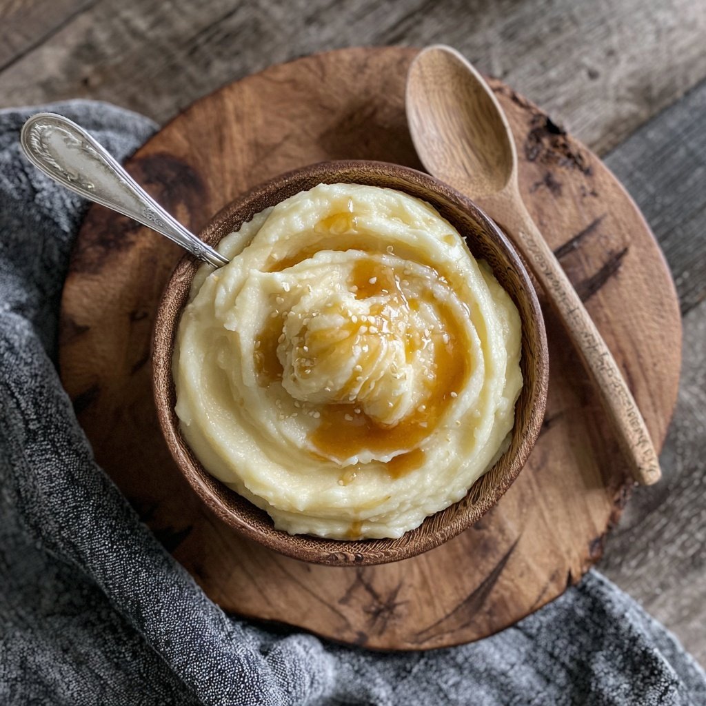 Süßkartoffel und Vanille-Püree