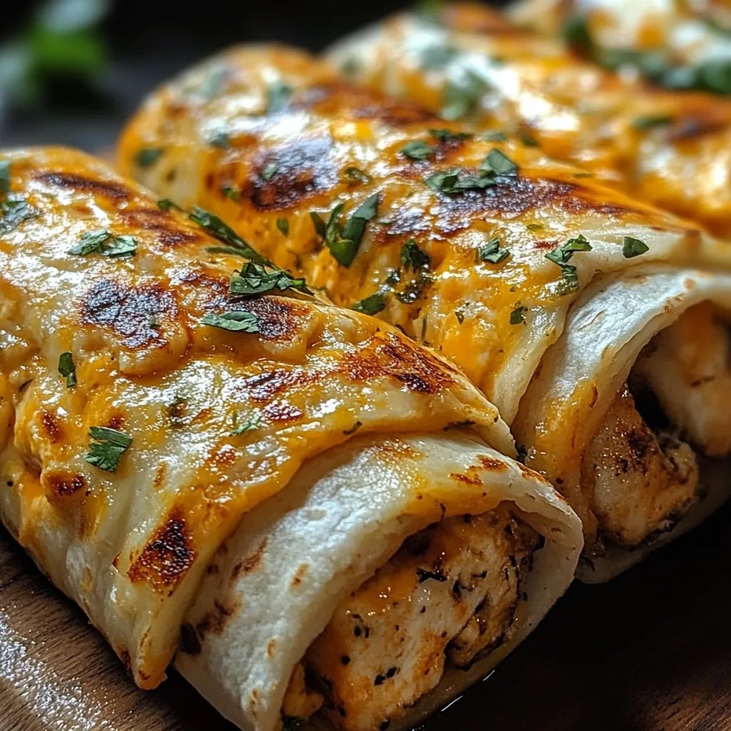 <p>Käsige Knoblauch-Hähnchen-Wraps: Ein Unglaubliches Ultimatives Rezept für 4 Personen</p>
