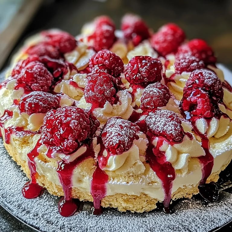 Pistazienkekse mit Weißer Schokolade und Himbeeren
