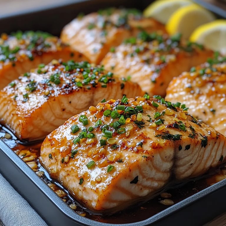 <p>Würziger Honig-Knoblauch-Lachs aus der Heißluftfritteuse: Ein unglaubliches ultimatives Rezept</p>