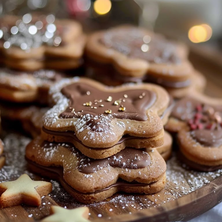 Nutella Plätzchen für Weihnachten