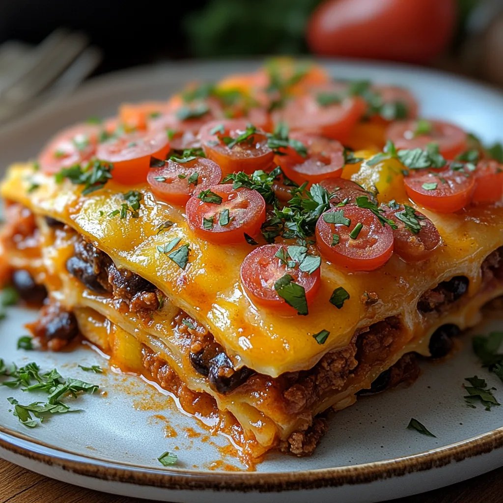 Einfache mexikanische Lasagne: Ein Unglaubliches Ultimatives Rezept für 6 Portionen