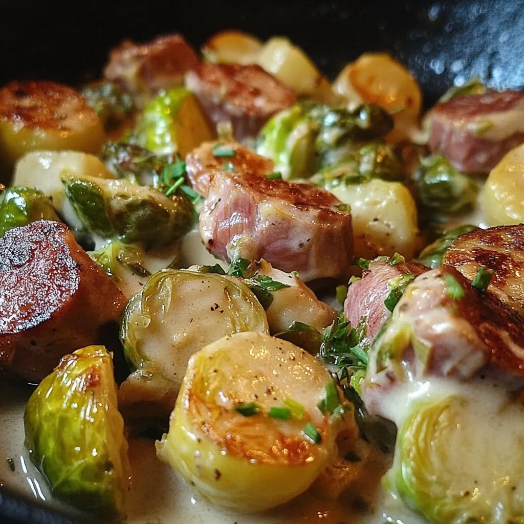 Rosenkohl – Kartoffel – Kasseler – Pfanne: Ein Unglaublich Ultimatives Rezept für 4 Personen