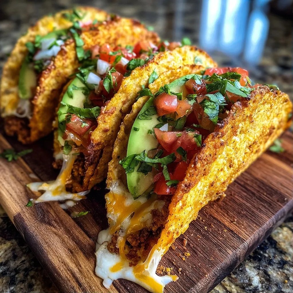 Knusprige Tacos Käse