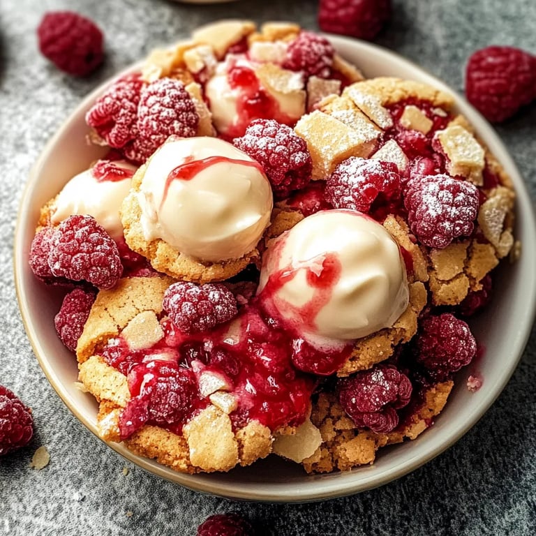 Himbeerkekse mit weißer Schokolade