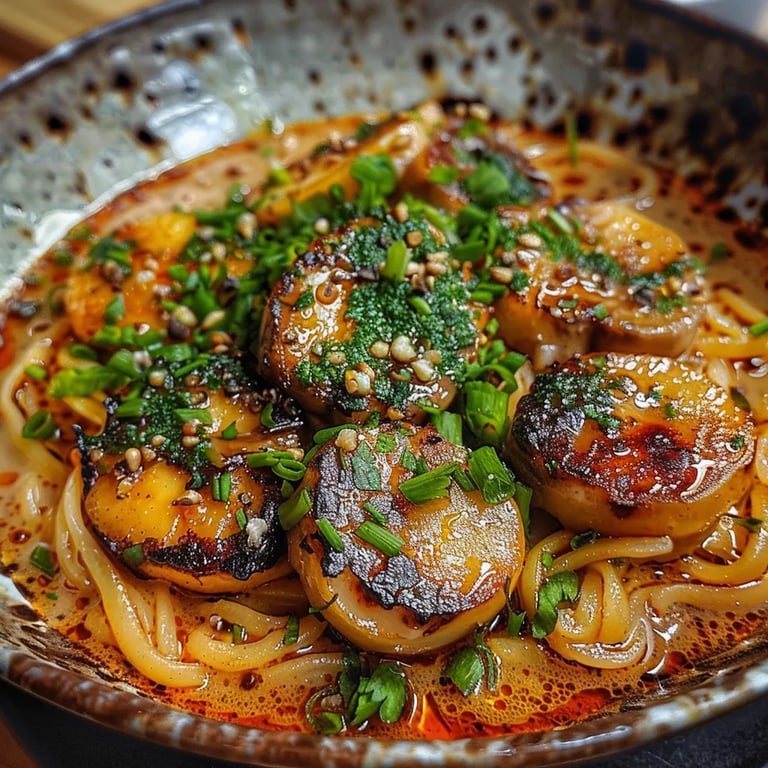 Köstliche cremige Knoblauch