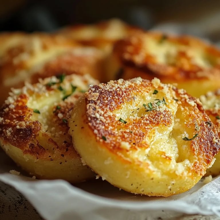 Knusprige Knoblauch-Parmesan-Kartoffelspalten