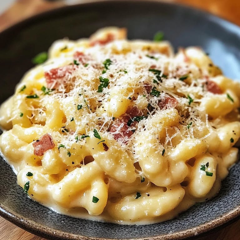 Gnocchi Carbonara ohne Sahne
