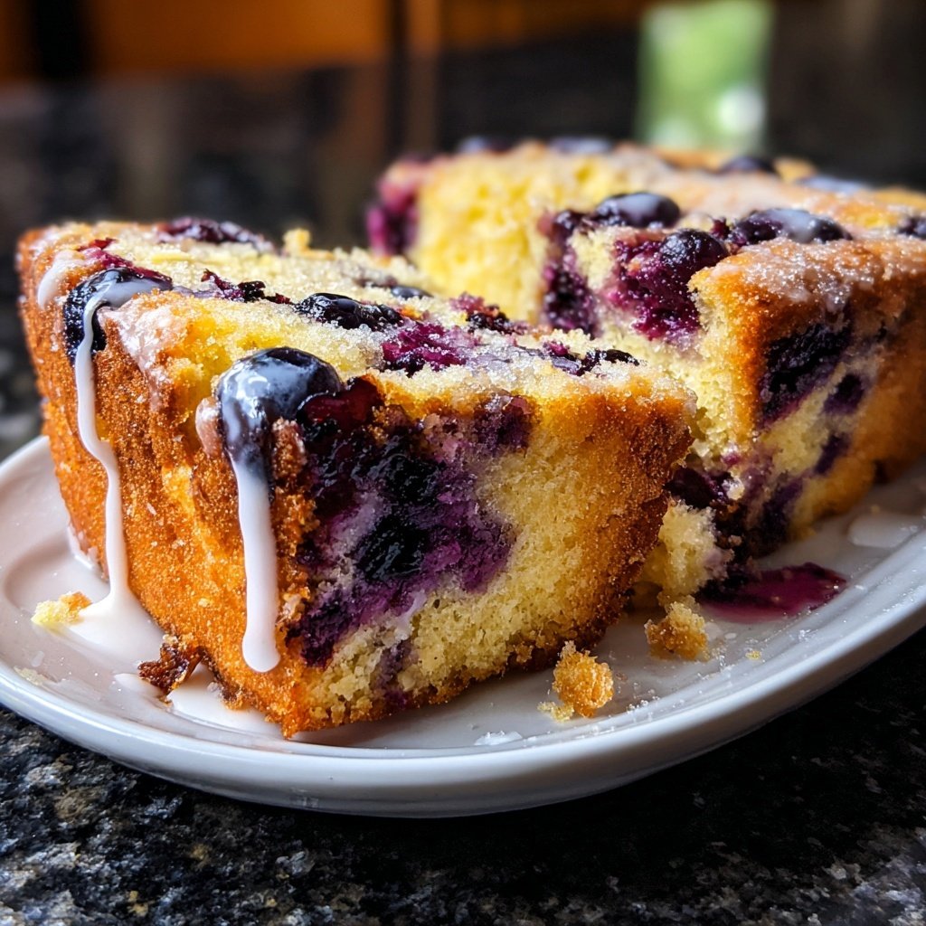Blaubeeren Zitrone Sauerteig mit Zimtzucker