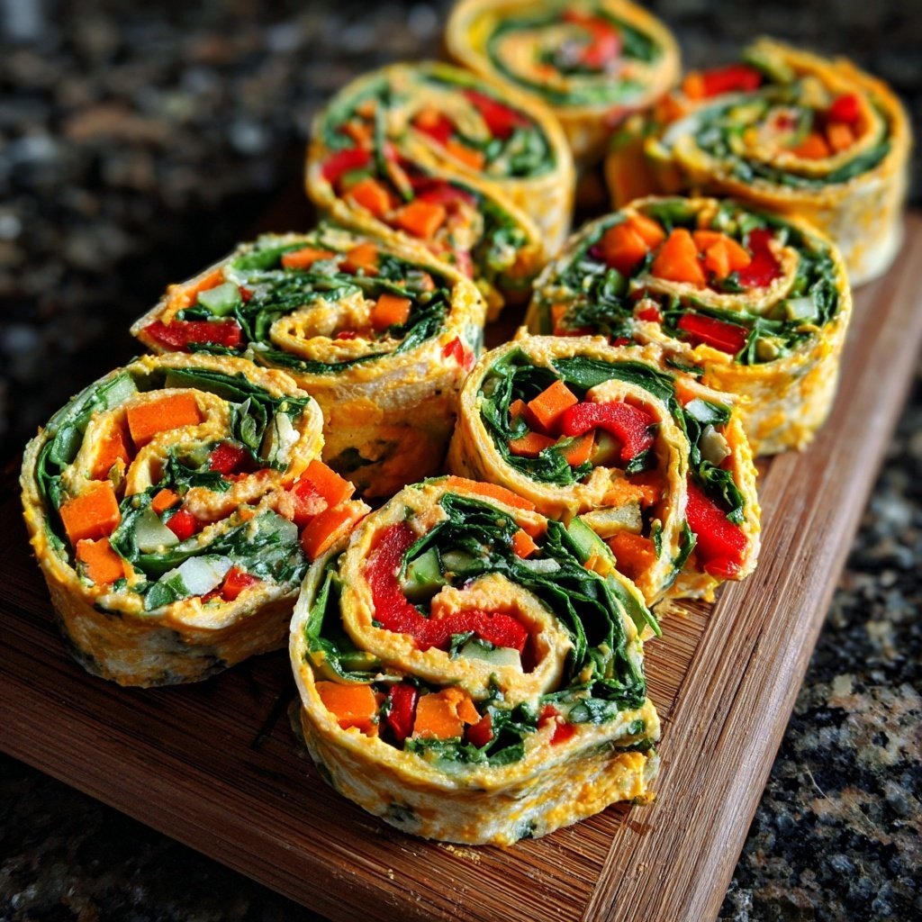 Regenbogen-Gemüse-Wickel