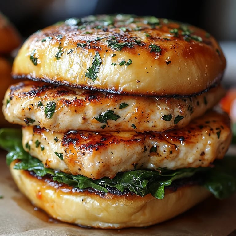 Hähnchenburger mit Weißem Cheddar und Spinat: Ein Unglaublich Ultimatives Rezept