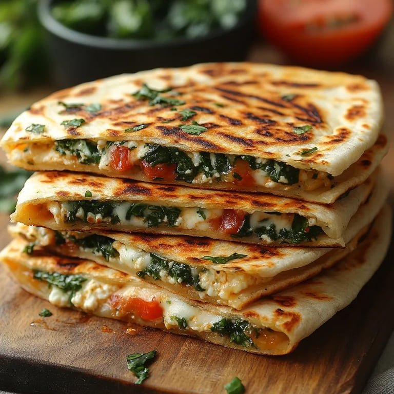 Spinat-Feta-Quesadillas: Ein Unglaublich Ultimatives Rezept für 4 Personen