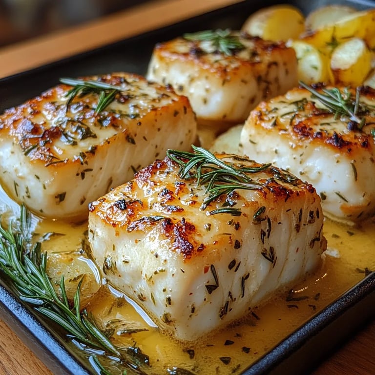 Kabeljau mit Rosmarin-Sahnesauce und Kartoffeln: Ein Unglaubliches Ultimatives Rezept