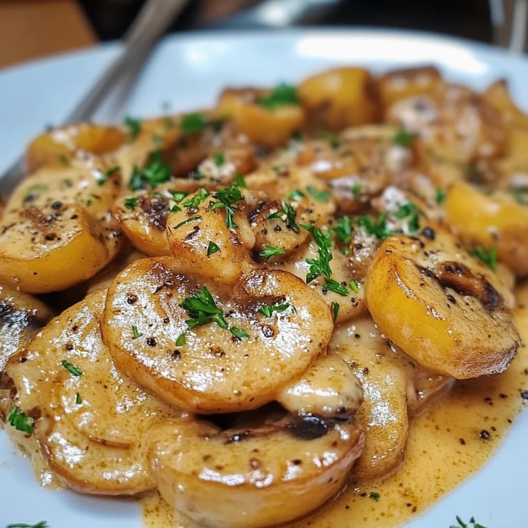 Cremige Gnocchi-Pilz-Pfanne