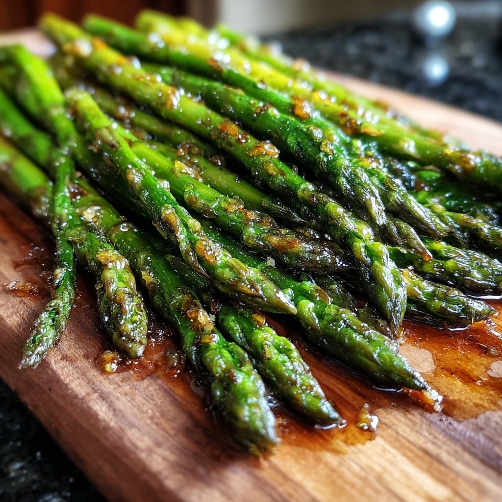 Honig-Senf-Glasierte Spargel