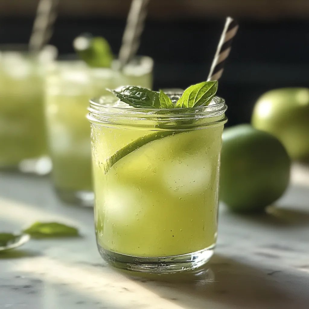 Zuckerfreie grüne Apfel-Limonade: Eine Wunderbare Ultimative Erfrischung für Alle