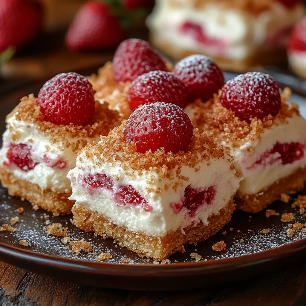 Erdbeer-Käsekuchen-Knusperhäppchen: Unglaublich Ultimativ mit 5 Zutaten