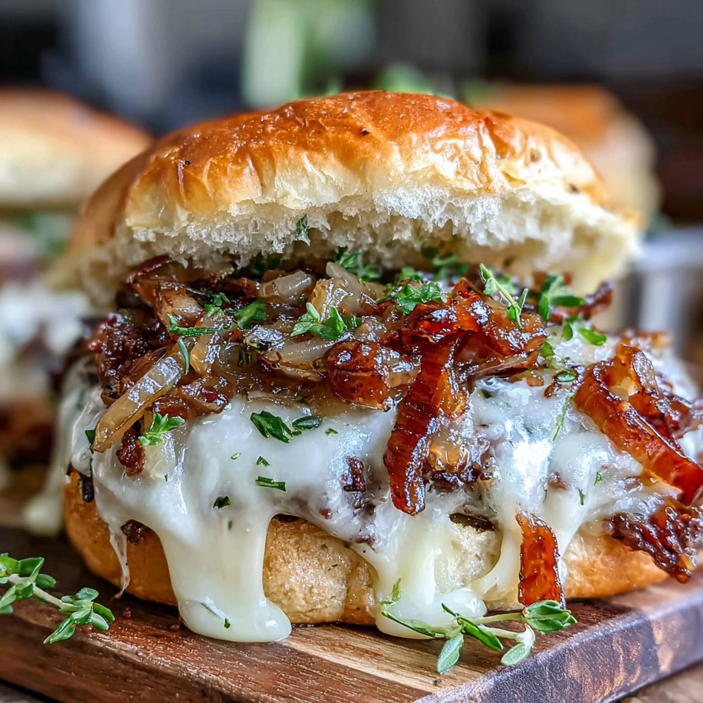 Grill-Hamburger mit Marinierten Zwiebeln