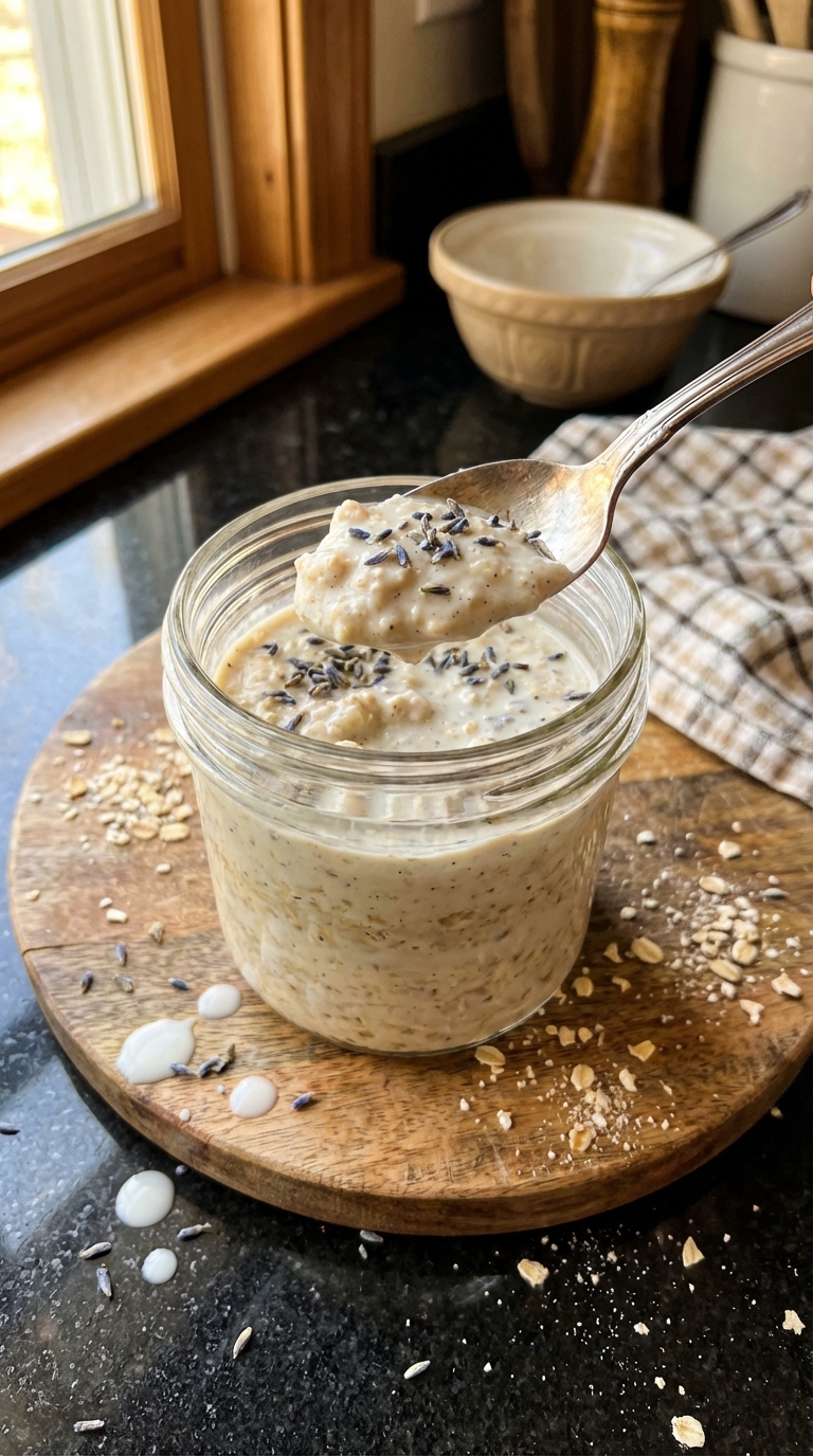 Lavendel Vanille Overnight Oats​