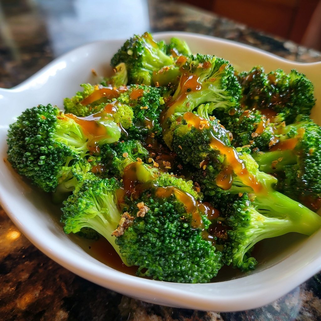 Brokkoli mit süßem Apfel-Dressing