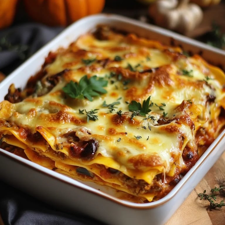 Leckere Kürbislasagne