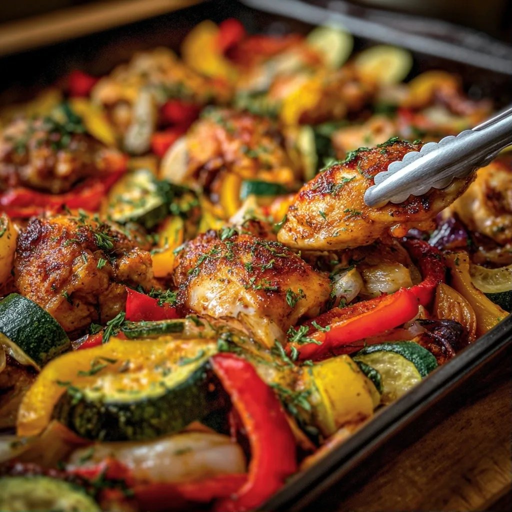 Sheet Pan Hähnchen