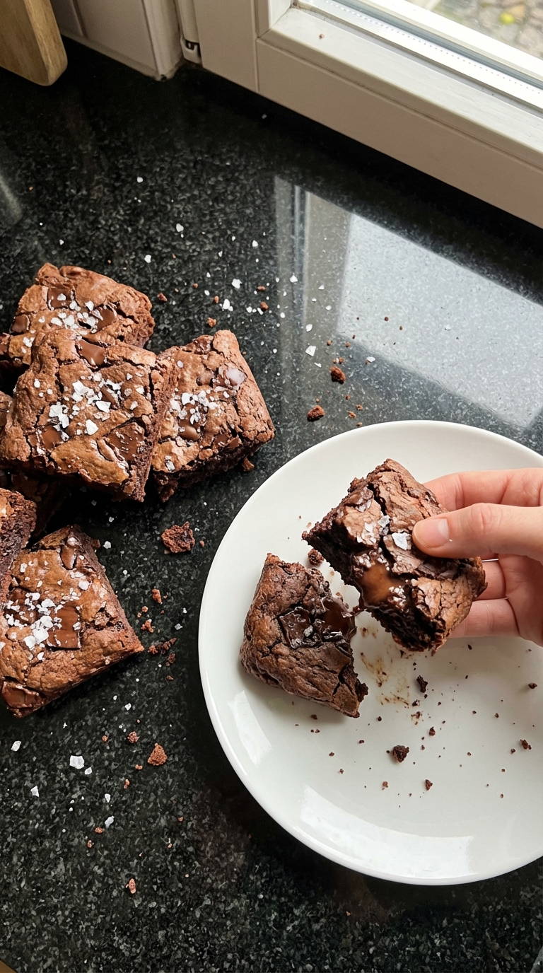 Fudge Brownie Sauerteig Snacks