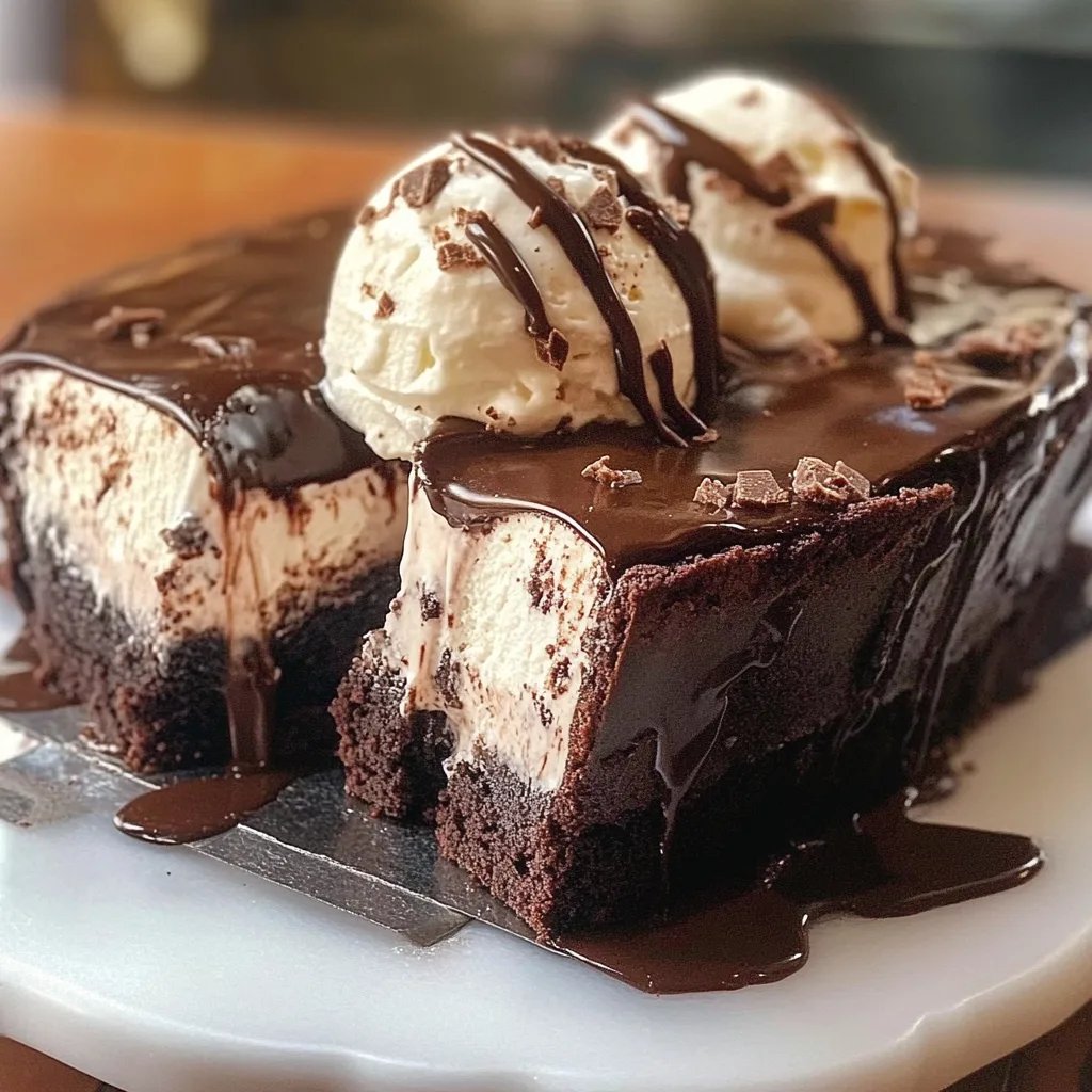 Gefrorener Brownie-Eistorte: Ein Unglaubliches Ultimatives Rezept für 4