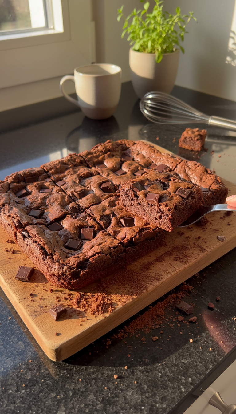 Dekadente Schoko Sauerteig Rest Brownies​