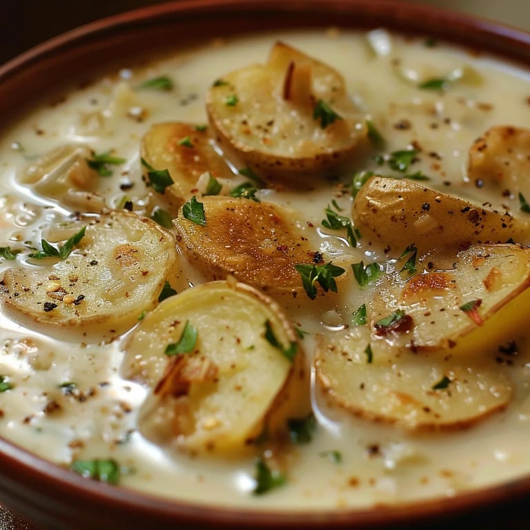 Zwiebel-Kartoffelsuppe