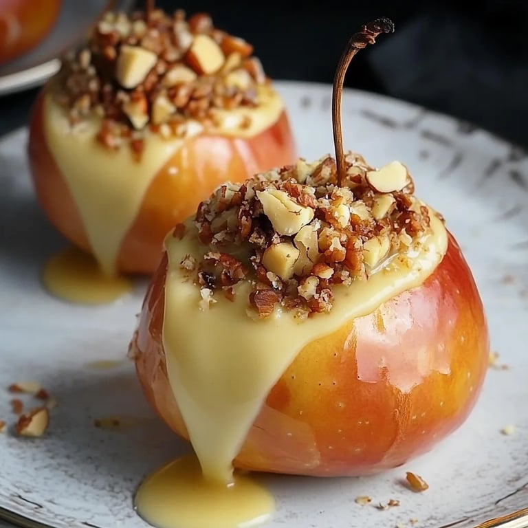 Bratapfel mit Marzipan-Nuss-Füllung