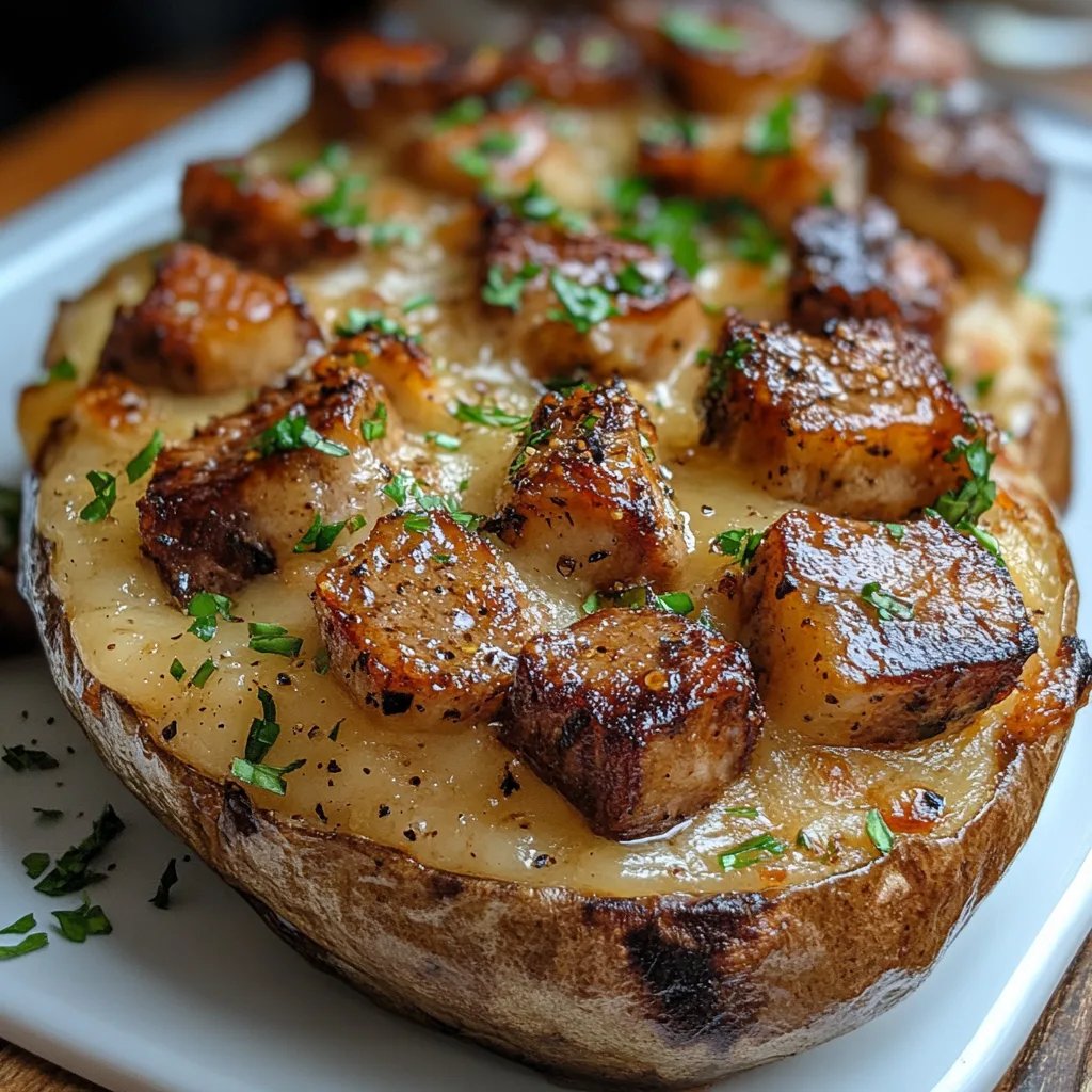 Gebackene Kartoffel mit Steakstücken: Ein Unglaubliches Ultimatives Rezept