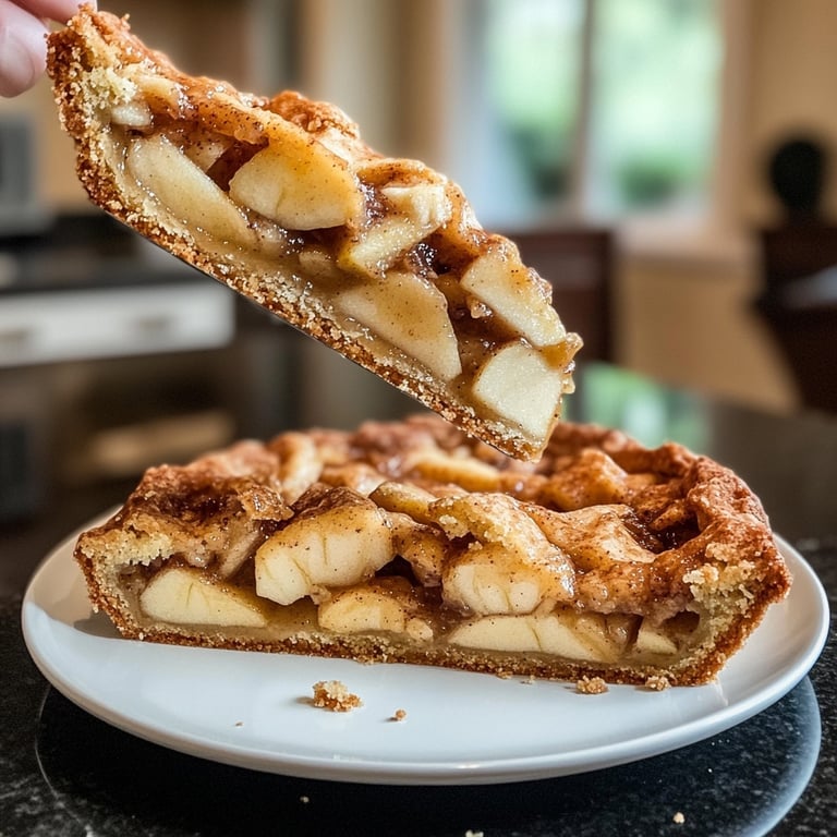 Saisonal-Festlicher Bratapfelkuchen mit Marzipan