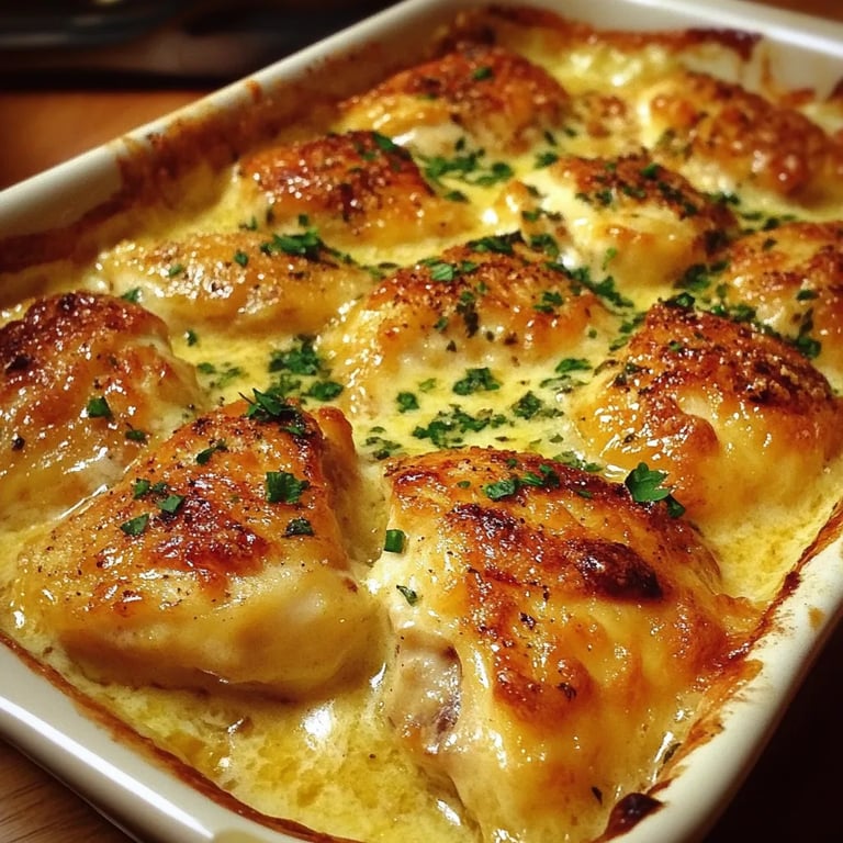 Cremiger Hähnchenauflauf